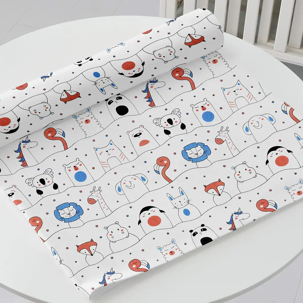 Багаторазова непромокаюча пелюшка 70х120 ANIMALS LINE COSAS (4822052071687) - фото 3