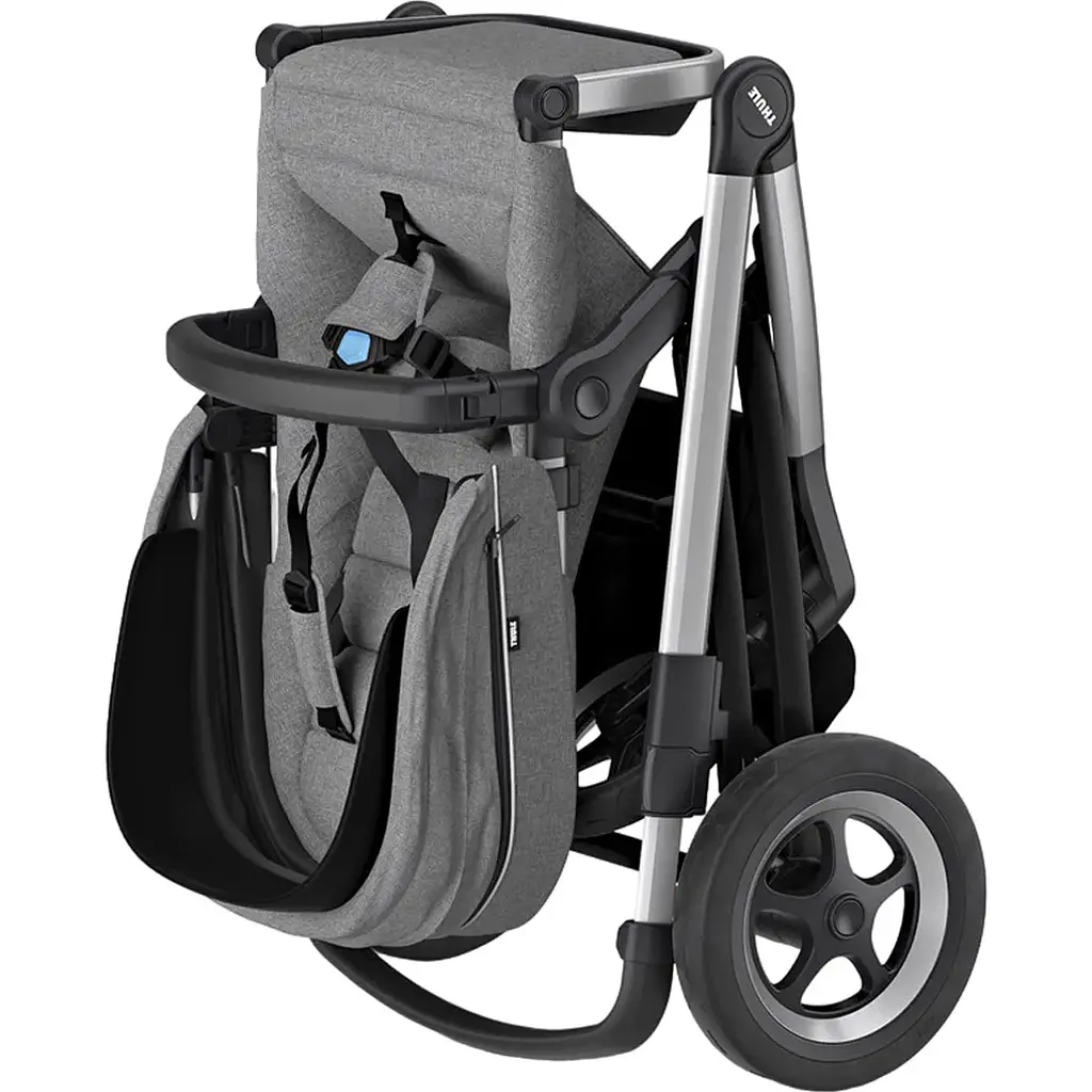 Детская коляска Thule Sleek Aluminum/Gray Melange [11000006] [107627] - фото 9