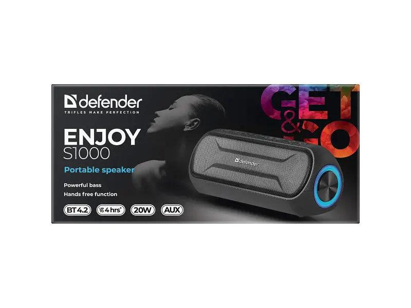 Портативна колонка Defender Enjoy S1000 Black (65688) - фото 7