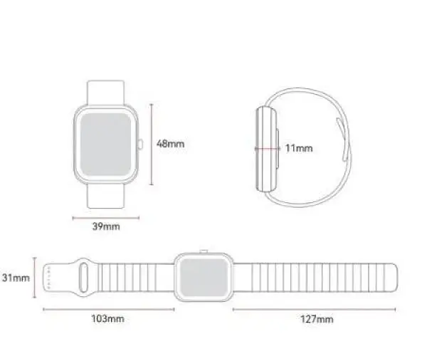 Смарт-годинник Xiaomi Haylou RS4 Max LS17 синій - фото 3