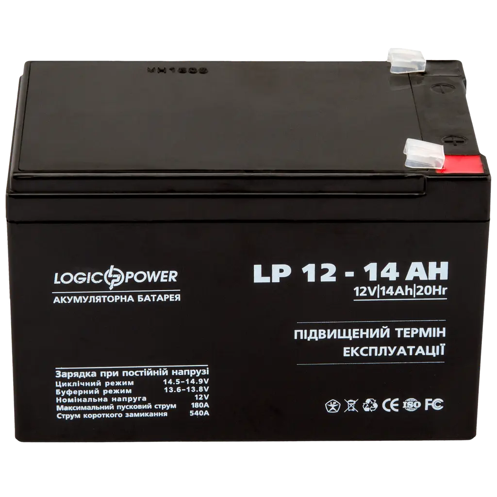 Акумулятор AGM LP 12V - 14 Ah Silver - фото 2
