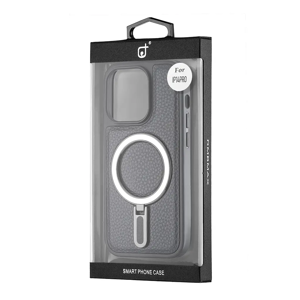 Чохол Jinduka Leather Ringo iPhone 14 Pro Black - фото 2
