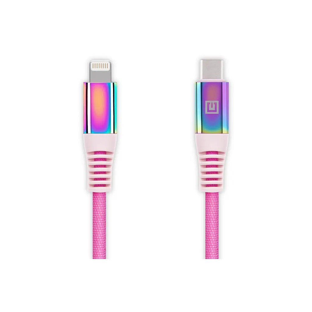 Дата кабель USB-C to Lightning 1.0m MFI Rainbow REAL-EL (EL123500054) - фото 6
