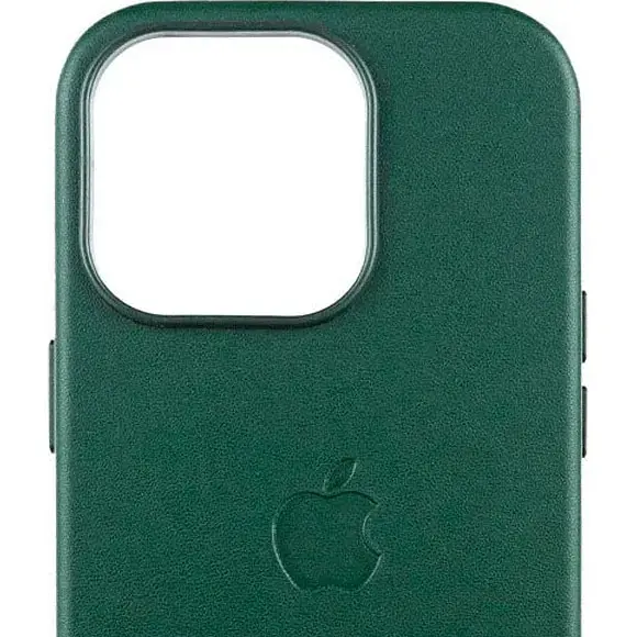 Чохол Leather Case with MagSafe для Apple iPhone 16 Pro Max Green AAA [119570] - фото 3