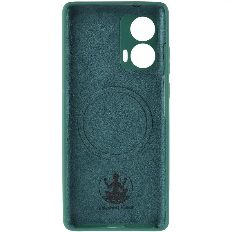 Чохол Silicone Cover Lakshmi Full Camera (AA) with Magnetic Fit для Motorola Edge 50 Fusion Зелений / Dark green - фото 3