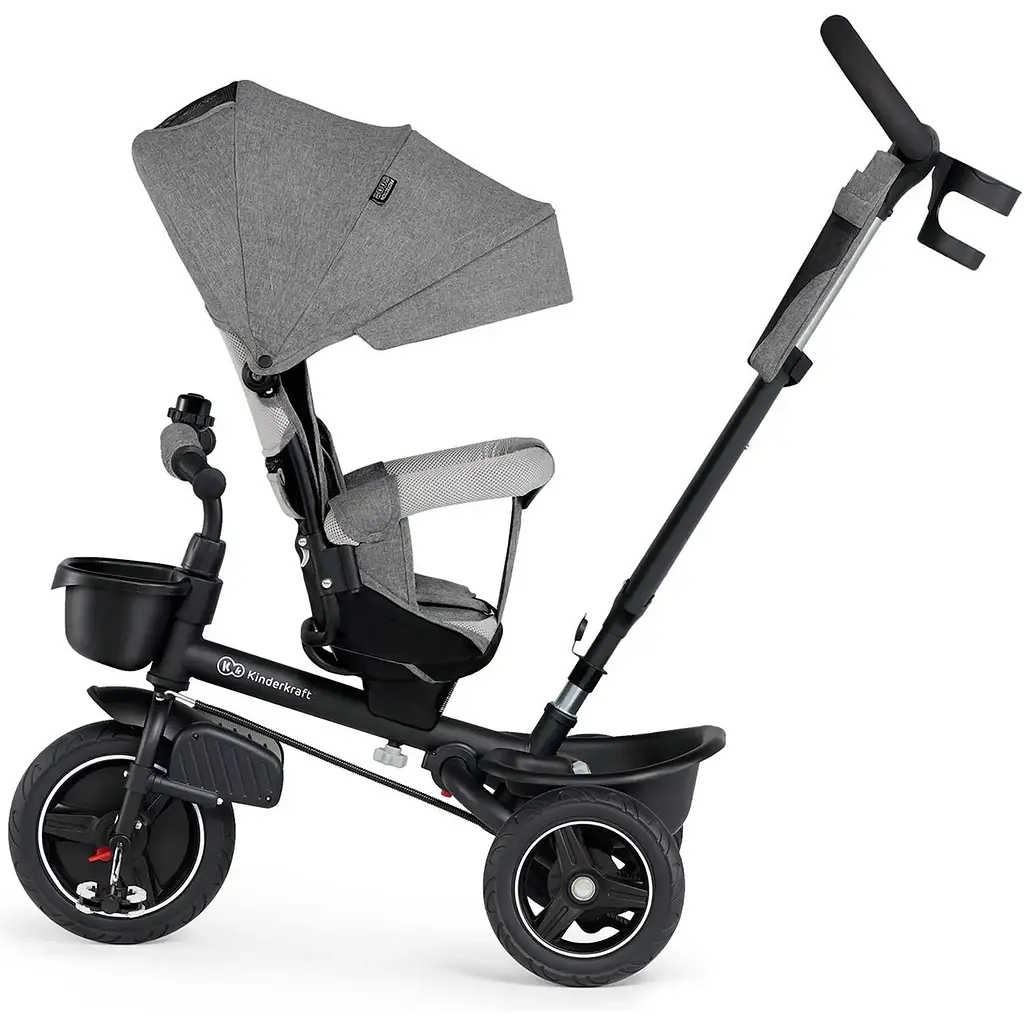 Трехколесный велосипед Kinderkraft Spinstep Platinum Grey серый (KRSPST00GRY0000) - фото 4