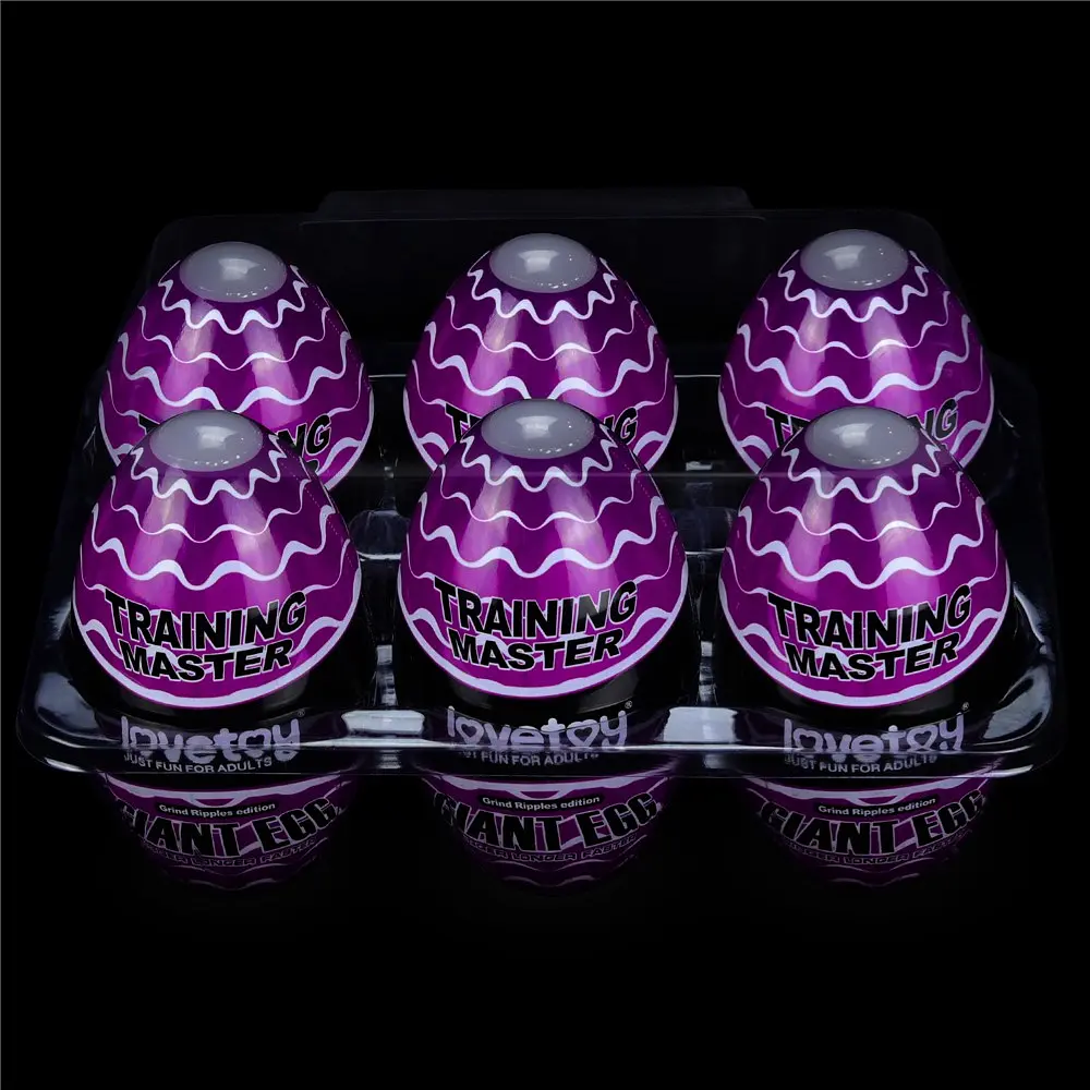 Мастурбатор яйцо Lovetoy Giant Egg Grind Ripples Edition прозрачный - фото 13