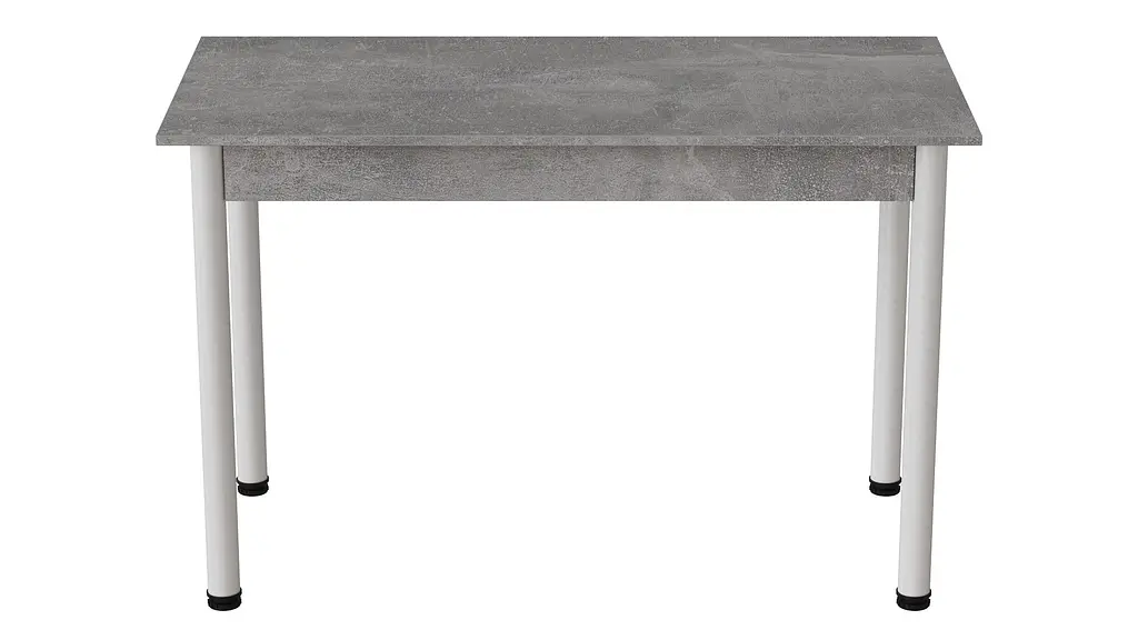Стол кухонный Ferrum-decor Бенита 75x120x80 Белый ДСП Бетон 16мм (FRD-105570) - фото 3