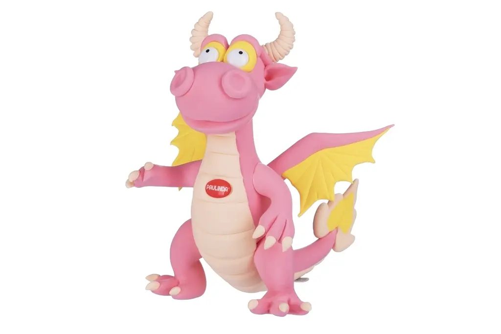 Маса для ліплення Paulinda Super Dough Cool Dragon з рухомими очима рожевий (PL-081378-15) - фото 2