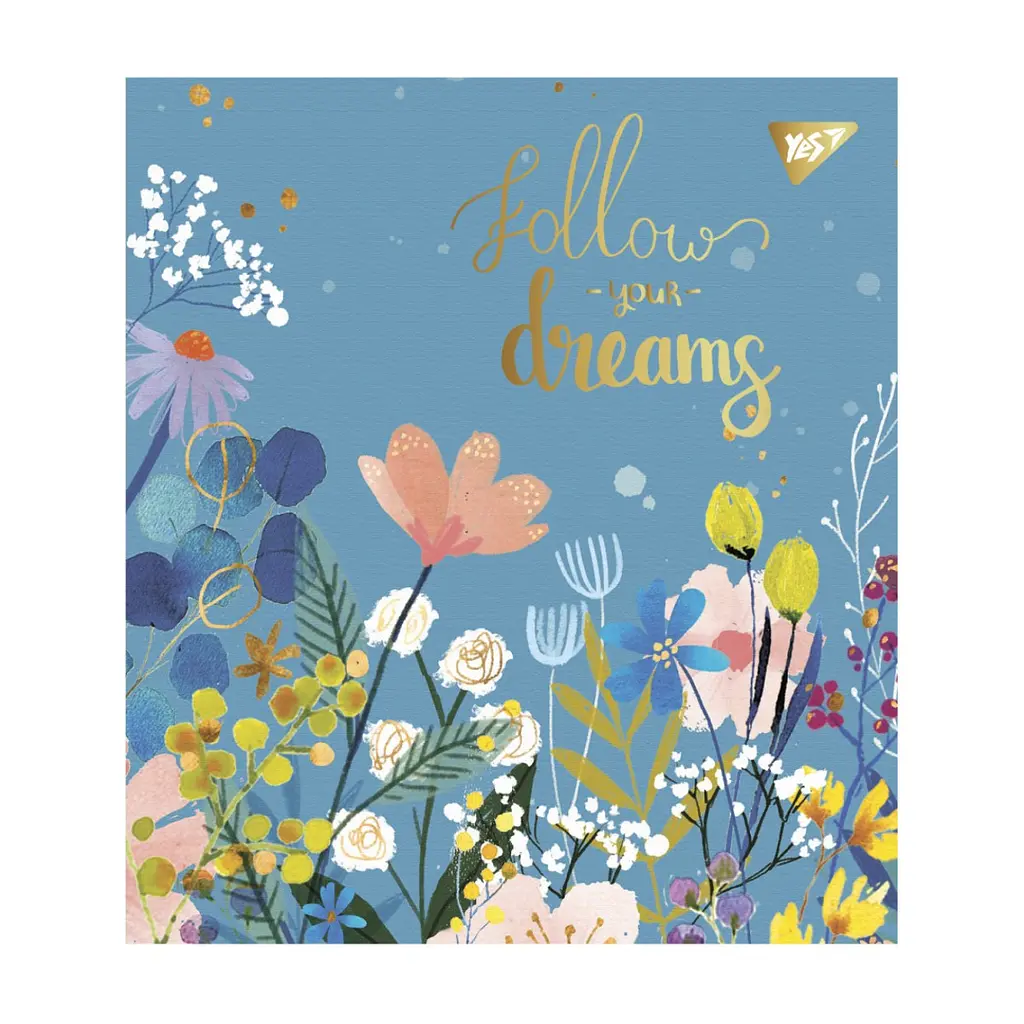 Зошит Yes А5 Follow your dreams 48 аркушів лінія (766888), в асортименті - фото 2
