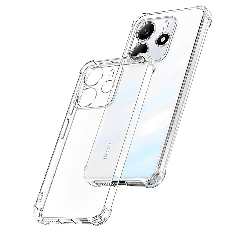 TPU чохол GETMAN Ease logo посилені кути Full Camera для Xiaomi Redmi Note 14 4G (Europe version) Безбарвний (прозорий)