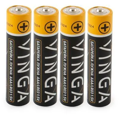 Батарейка Vinga AAA LR03 Alkaline 4pcs Blister (VJABAAA4) - фото 2