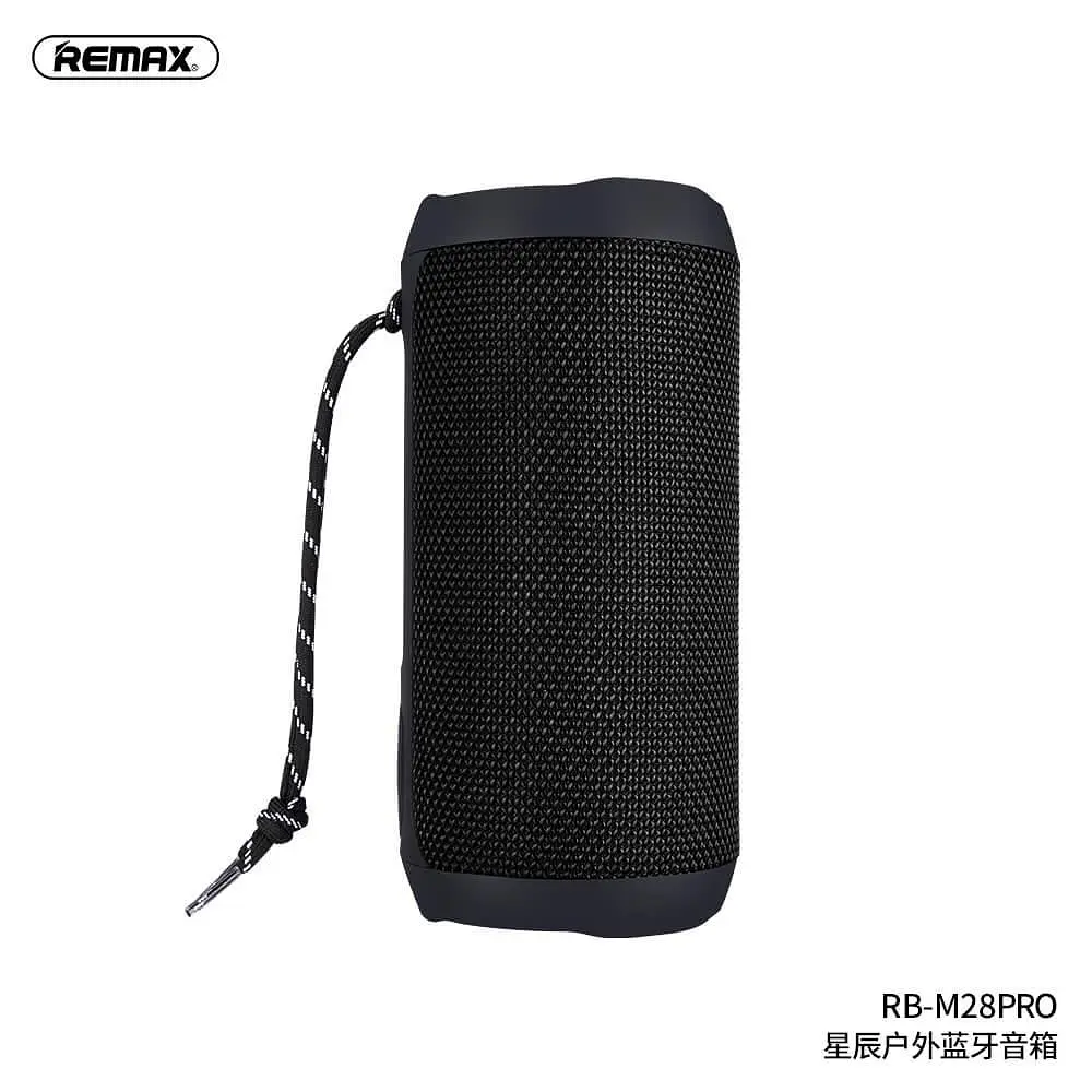 Портативная акустика Remax RB-M28 PRO 8Wx2 с подсветкой беспроводная черная - фото 4