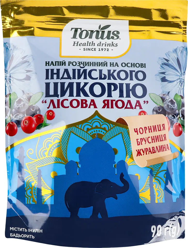 Напій розчинний Тонус Лісова ягода на основі індійського цикорію 90 г (867699) - фото 4