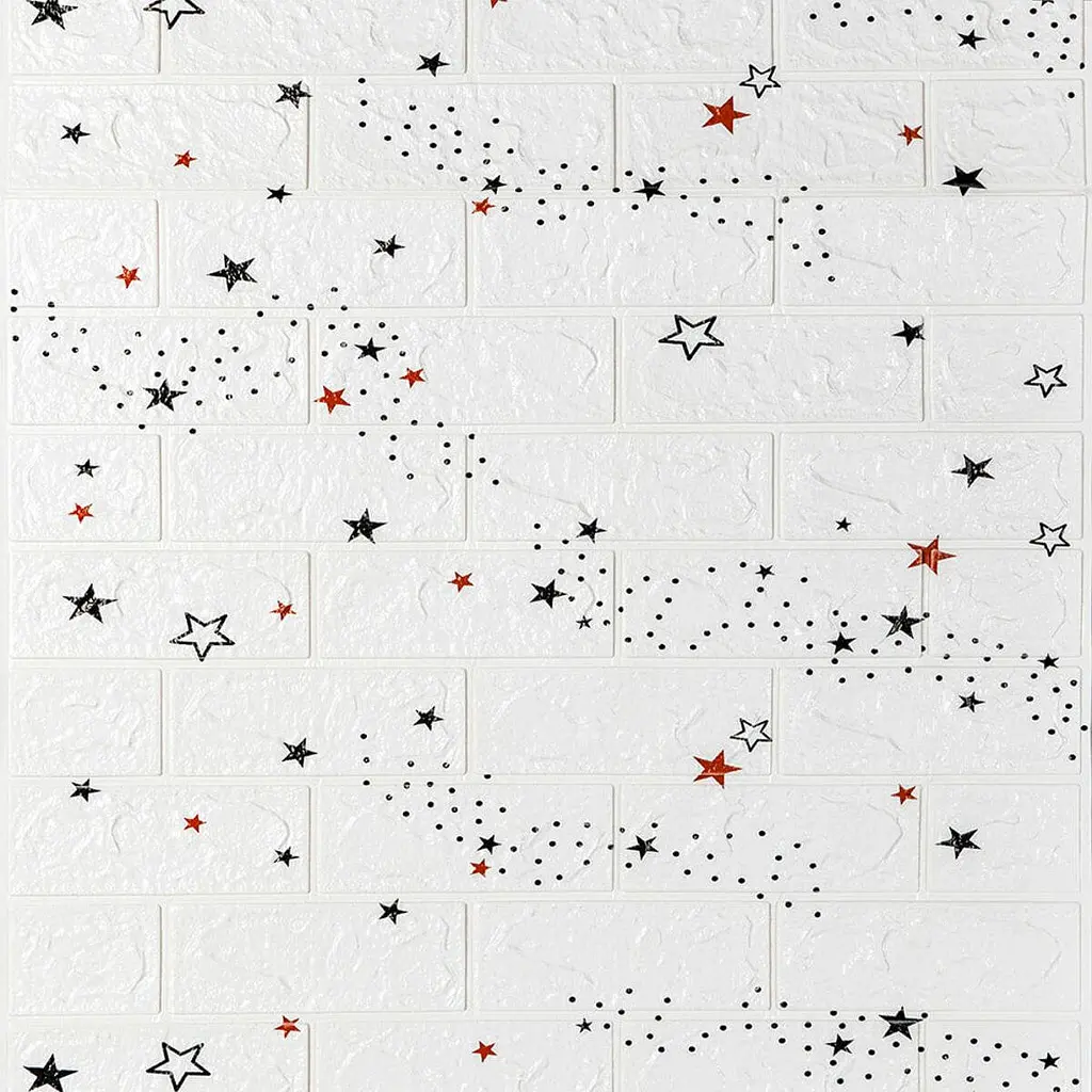 Панель стеновая Sticker Wall в рулоне 3D 700мм x 3.08м x 3мм звёзды D SW-00002265 - фото 2