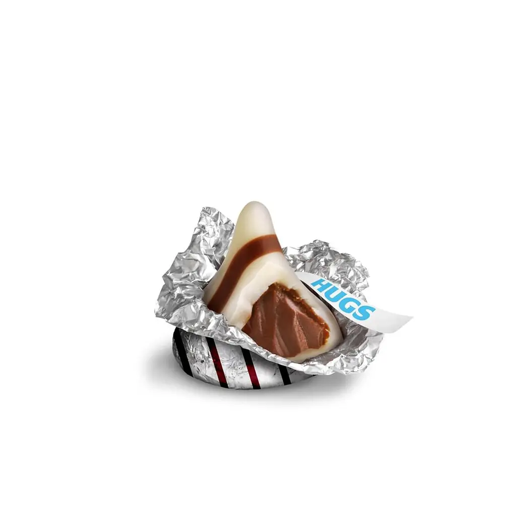 Шоколадні цукерки Hershey's Hugs Milk Chocolate and White Creme 456г - фото 4