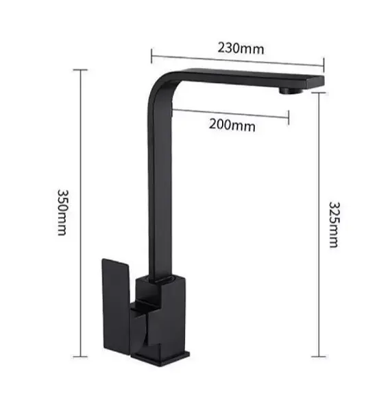 Змішувач для кухні WEZER PRO4A-02-BLACK - фото 4