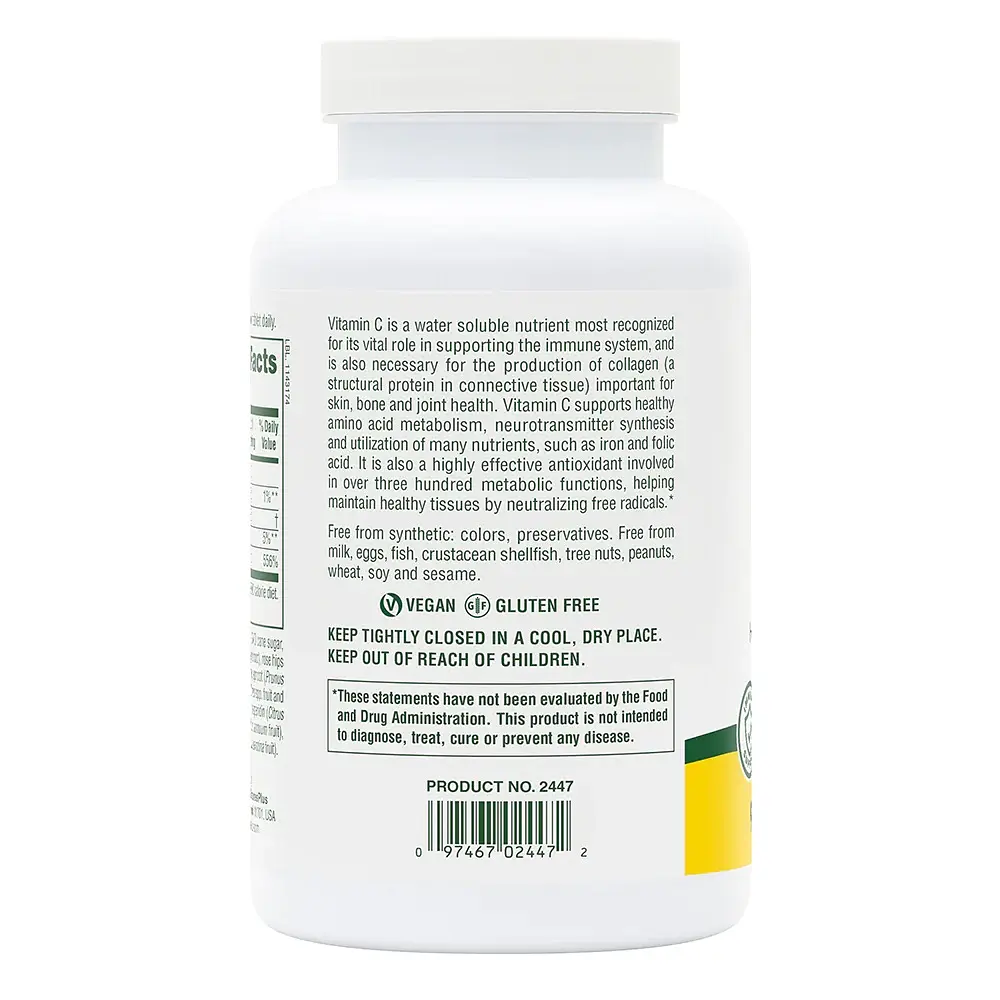 Витамины и минералы Natures Plus Lovites Vitamin C 500 мг 90 жевательных таблеток - фото 3