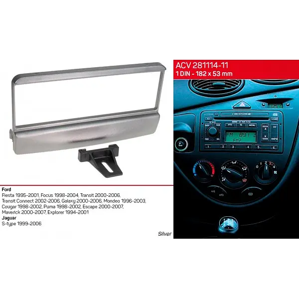 Переходная рамка Ford Transit, Fiesta, Focus, Galaxy, Mondeo, Jaguar S-Type ACV 281114-11 - фото 4