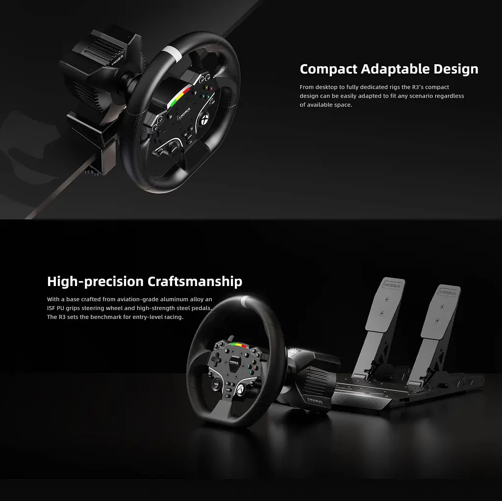 Кермо і педалі MOZA R3 Racing Bundle for XBOX/PC SR-P Lite ESX - фото 13