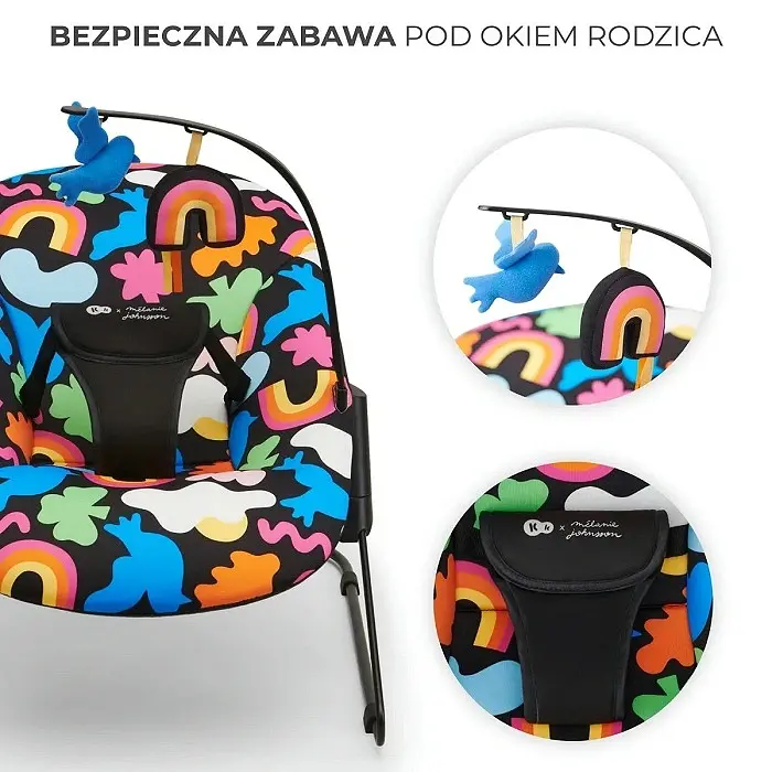 Дитячий шезлонг Kinderkraft Calmee Happy Shapes (5902533925506) - фото 6
