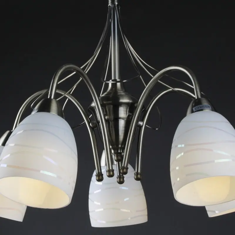 Люстра потолочная Brille E14 40W BZ (LK-527C/5) - фото 10