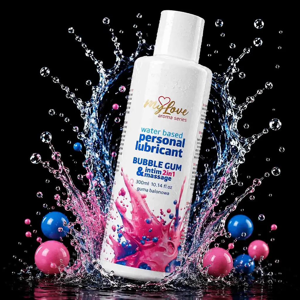 Лубрикант MyLove Aroma Series IntimMassage 2in1 Bubble Gum, 300 мл - фото 2
