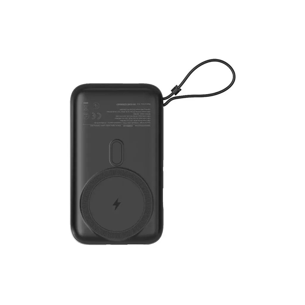Батарея універсальна Sigma X-power SI20A8QL-MAG 20000mAh, Magnetic wireless 15W, PD, QC, 22,5W, MagSafe (4827798434611) - фото 3