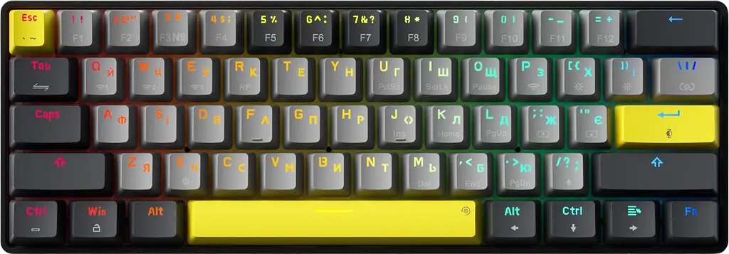 Клавіатура бездротова GamePro MK130G Pro Outemu Red Switch RGB Black - фото 3