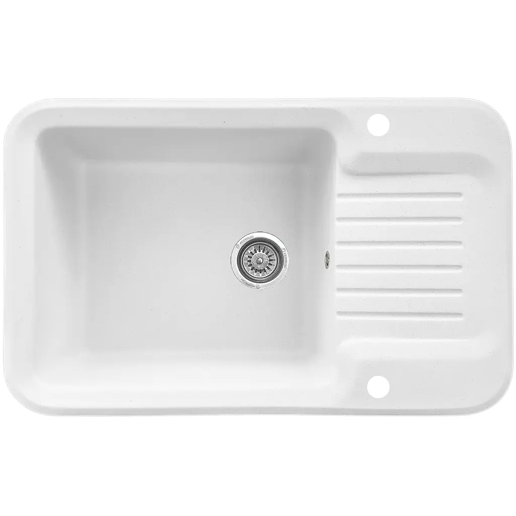 Мойка кухонная Valetti 55N гранитная 810х510 мм белая - фото 4