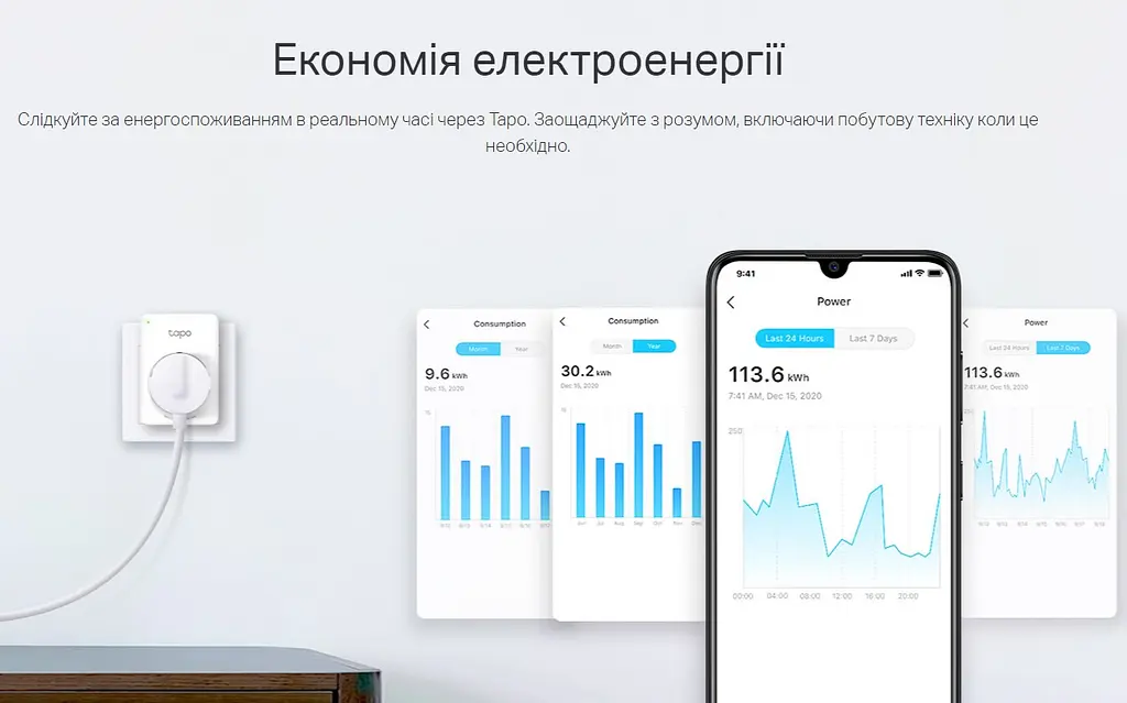 Умная Wi-Fi розетка smart TP-Link Tapo P-110 - фото 6