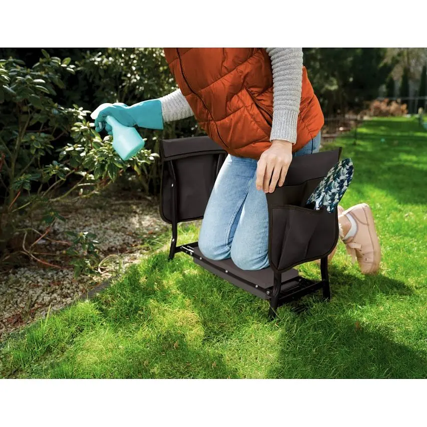 Садовая скамейка Jumi Iron со встроенным столом черная - фото 9