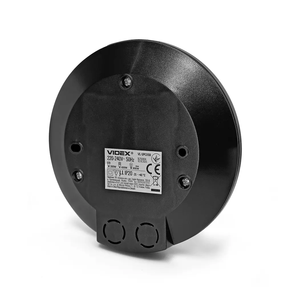 Датчик руху та освітленості Videx VL-SPC05B інфрачервоний чорний 220V 800W (28932-000) - фото 3