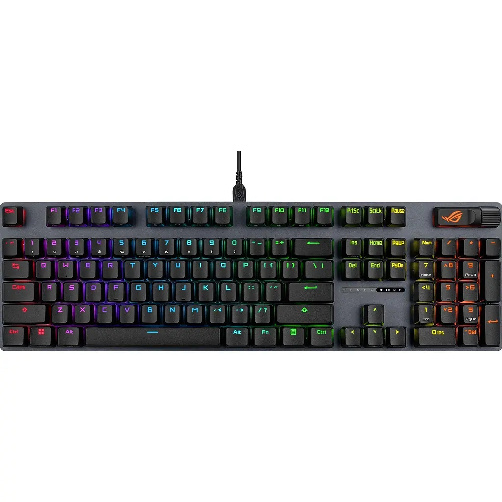 Клавіатура ASUS ROG Strix Scope II X NX Snow V2 UA Black (90MP037A-BKMA00) [163434] - фото 5
