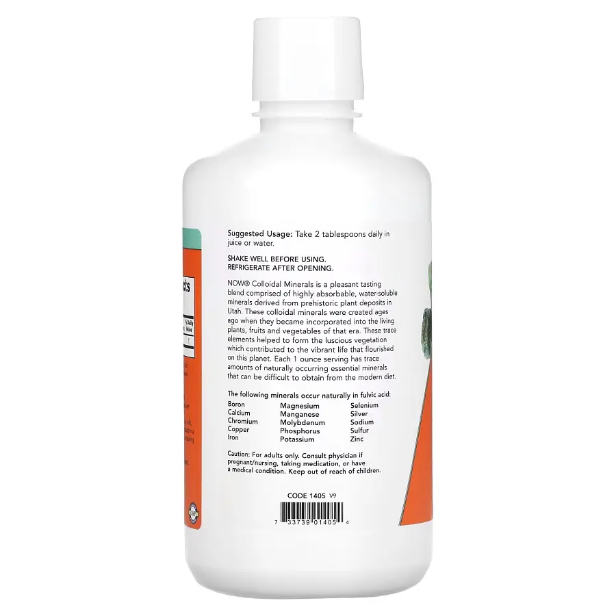Витамины и минералы NOW Colloidal Minerals Liquid, 946 мл - фото 3