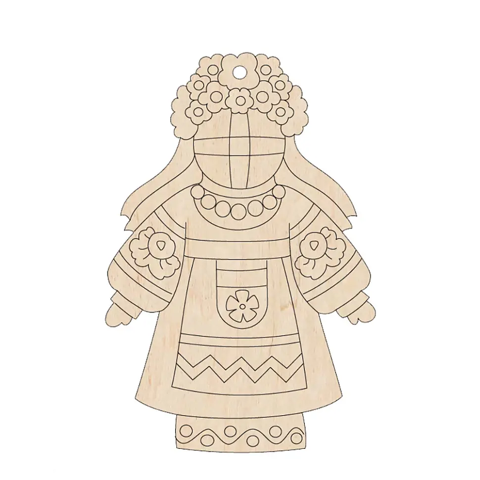 Набор фигурок для раскрашивания и украшения "Кукла-мотанка" Motanka-Doll8, 8 штук - фото 4