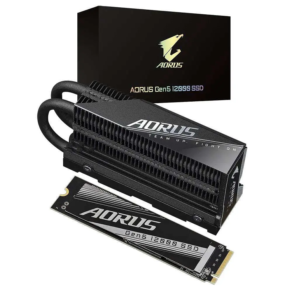 SSD накопитель Gigabyte AORUS Gen5 12000 SSD 2 TB (AG512K2TB) - фото 5