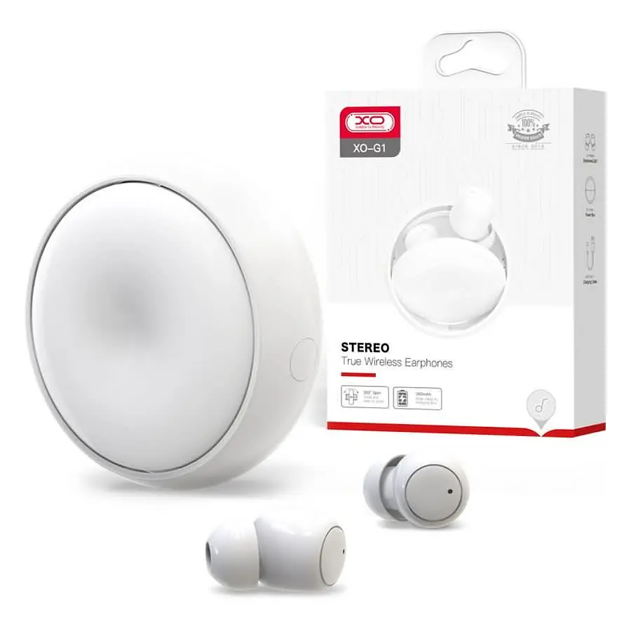 Блютуз Стерео Гарнитура XO G1 TWS Белый - фото 2