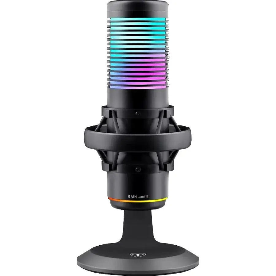 Ігровий стрім мікрофон Defender Pulsar GMC USB RGB 2.0 м (64730) - фото 5
