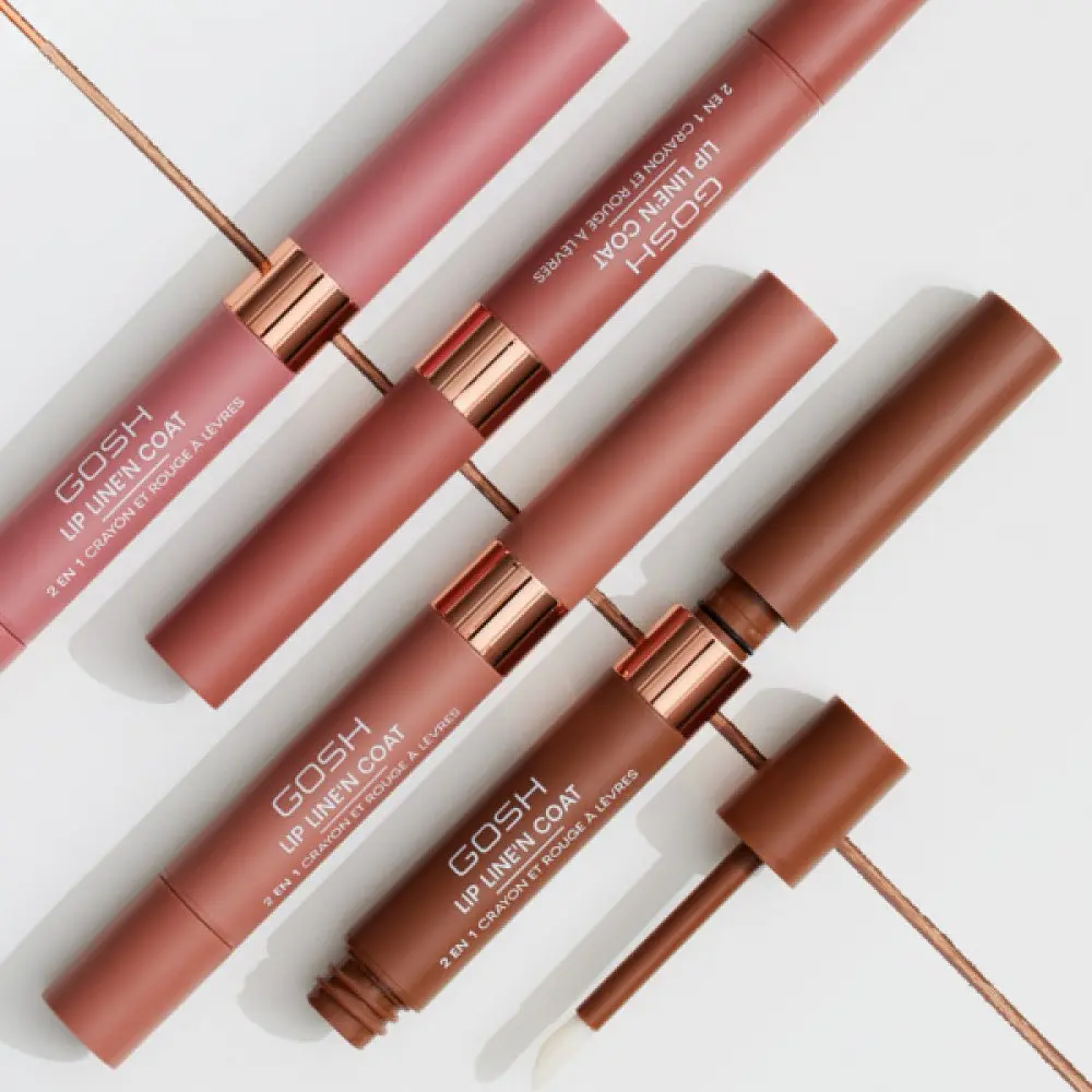 Помада-карандаш для губ Gosh Lip Line'n Coat 001 Ruby Chocolate 2.9 г розовато-бежевая - фото 4