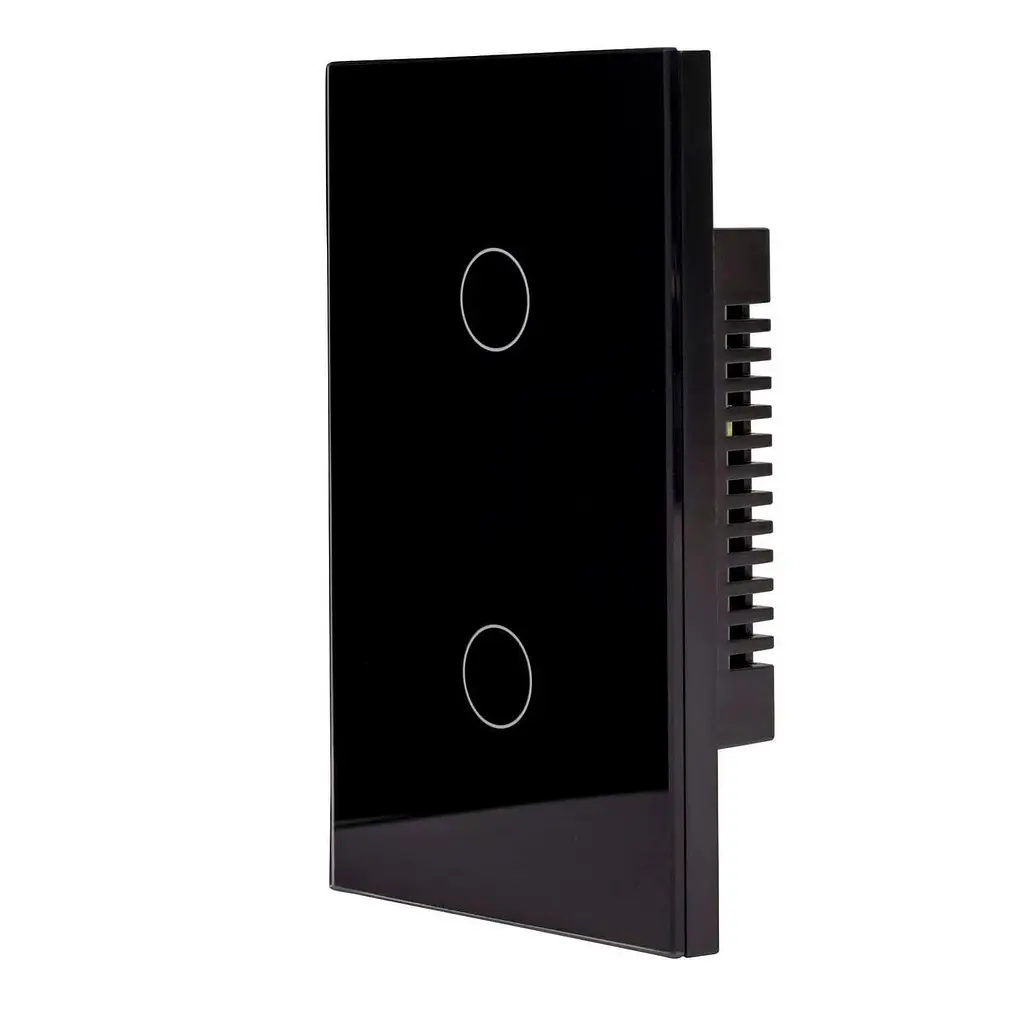 2-х канальний настінний вимикач Havit HV9210-2 Wifi чорний - фото 2
