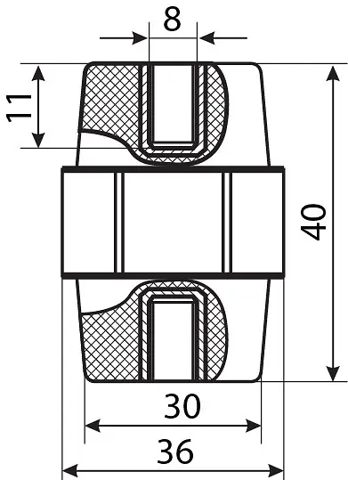 Ізолятор‑тримач SM45 АСКО‑УКРЕМ (A0150100007) - фото 3