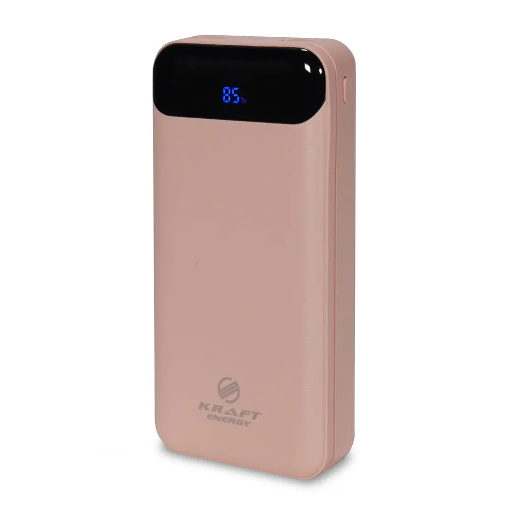 Повербанк 20000 mAh Power Bank Kraft KPB-2020FC Pink 22.5W QC3.0 (43-00096) - фото 2