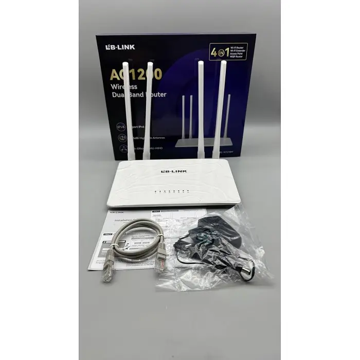 Роутер маршрутизатор LB-Link BL-W1210M 2.4GHz/5GHz 1200Mbps 2.4G 2*5dBi + 5G 2*5dBi 4 LAN+1 - фото 4