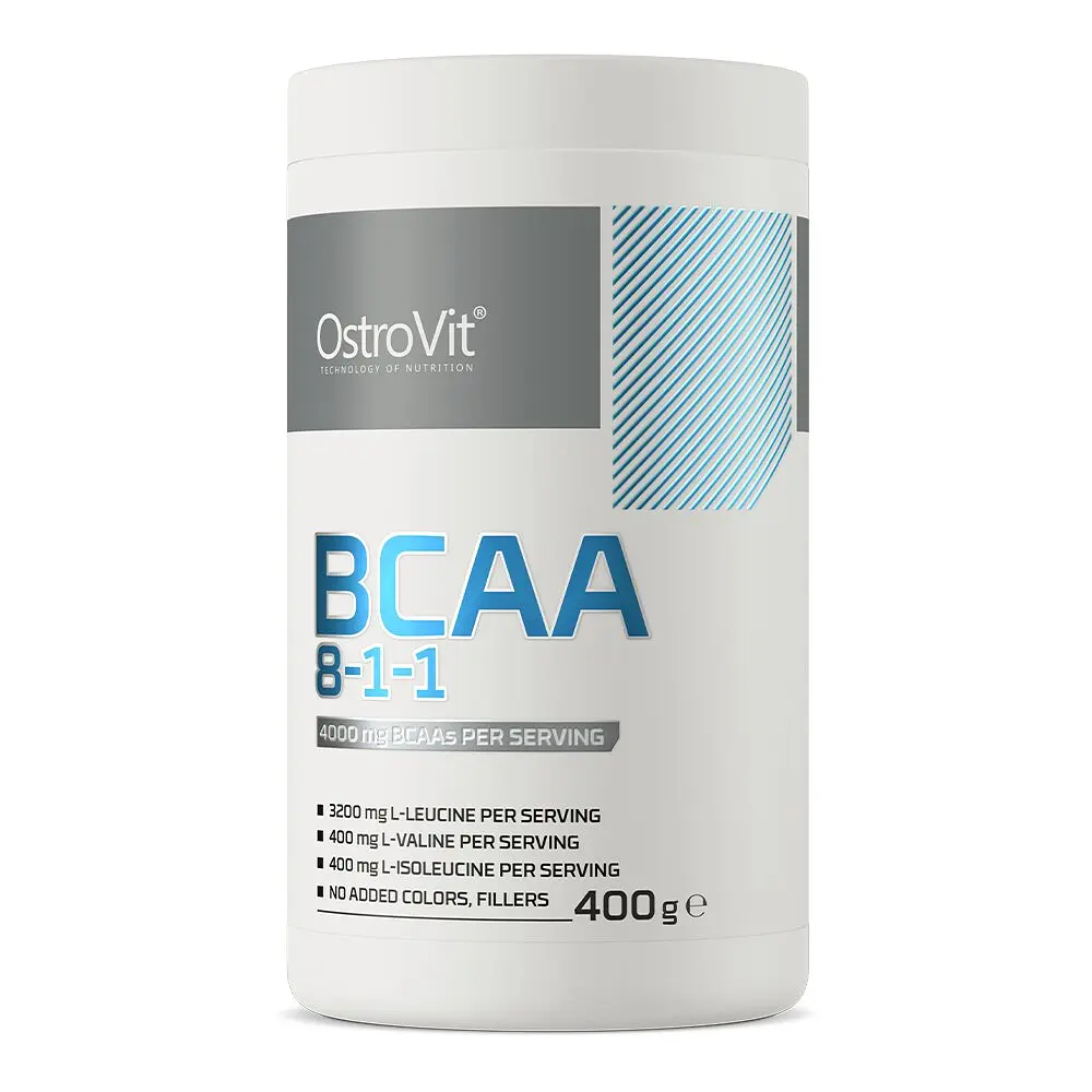 Амінокислота BCAA OstroVit BCAA 8:1:1, 400 грам - Лимон