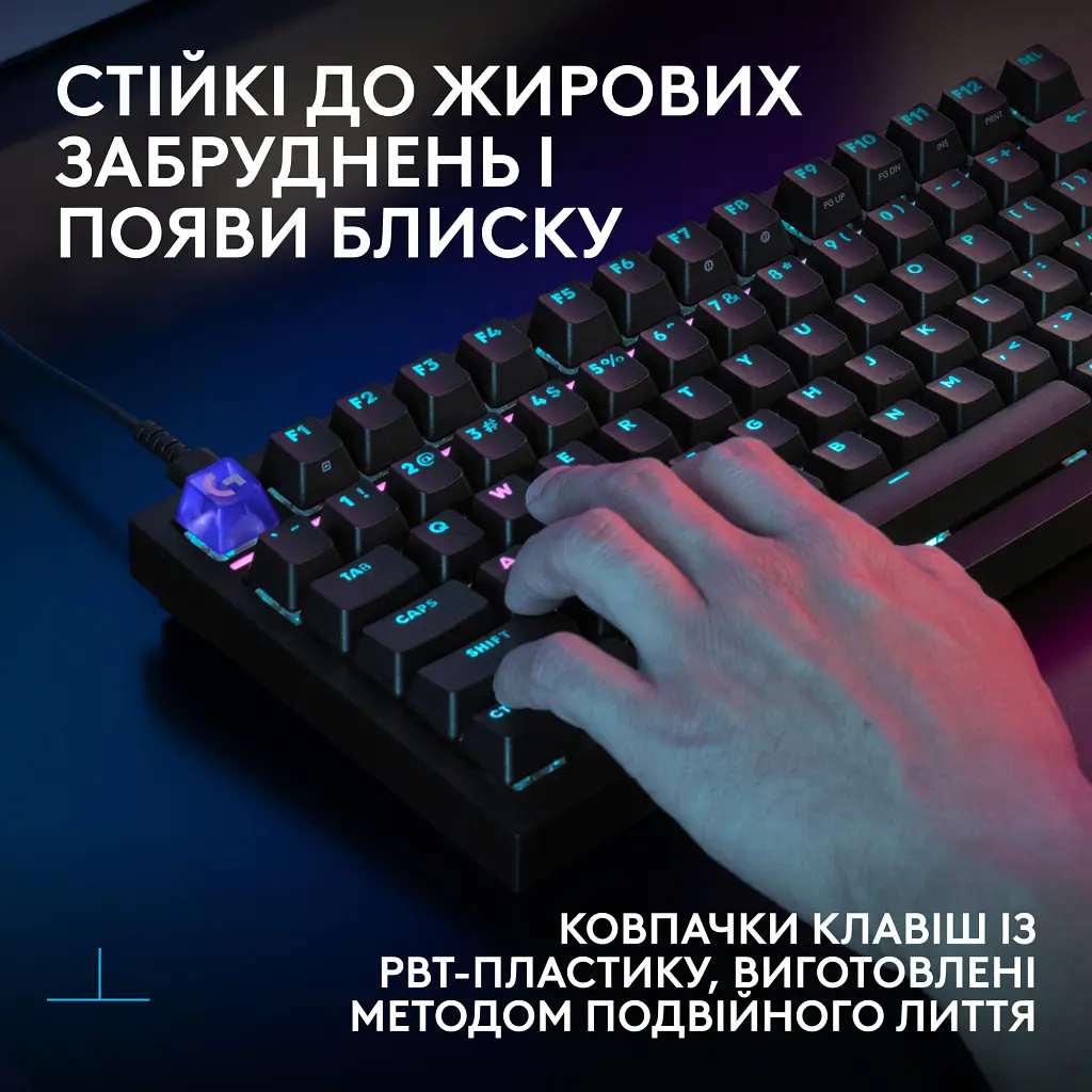 Клавіатура Logitech G316 X TKL USB UA Black (920-014205) - фото 9
