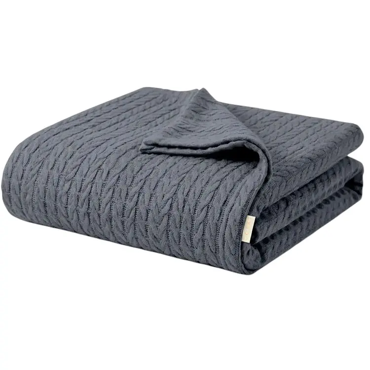 Плед покривало Cosas Stormy Knitted Braid 240х260 см косичка (Blanket_64Stormy_KnittedBraid_240x260)