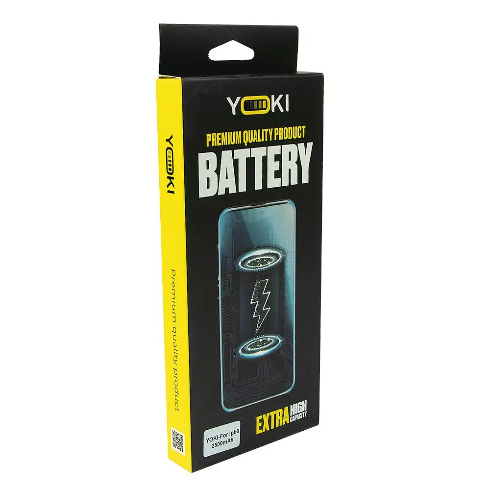Акумулятор високої ємкості Premium якість Yoki для Apple iPhone 6 Extra 2500 mAh - фото 2
