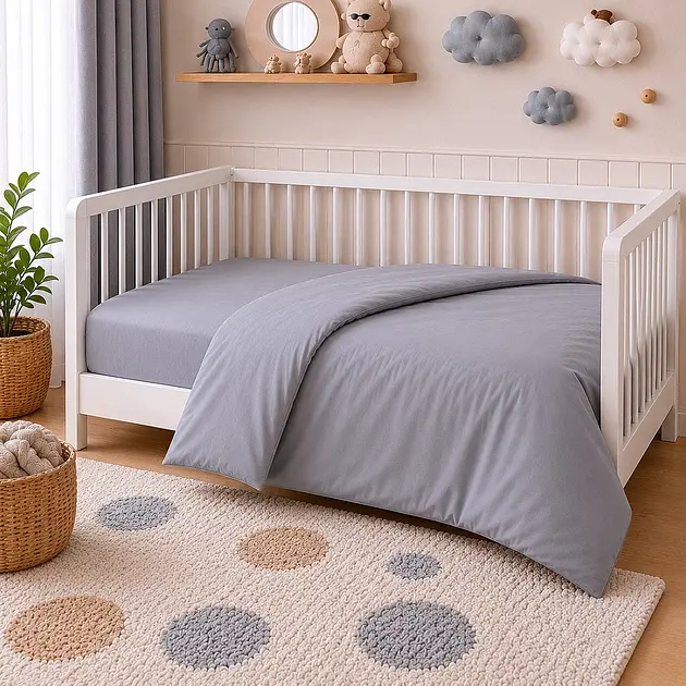Дитяча постільна білизна BABY Poplin Line Smoky (2200012786352) - фото 3