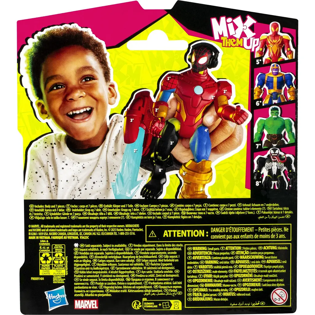 Іграшка-фігурка Hasbro Marvel MixMashers Spider-Man Miles Morales (F9205_F9214) - фото 7